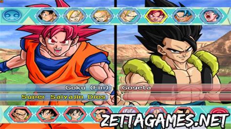 descargar dragon ball z budokai tenkaichi 4 para ppsspp